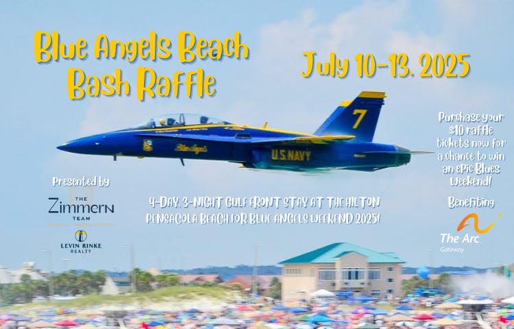 Blue Angels Beach Bash Raffle | The Arc Gateway