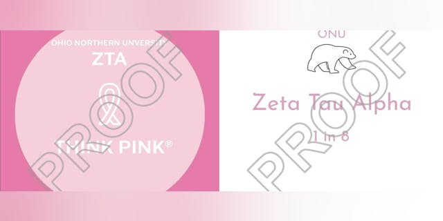 Think Pink Sticker Fundraiser | Zeta Tau Alpha Foundation